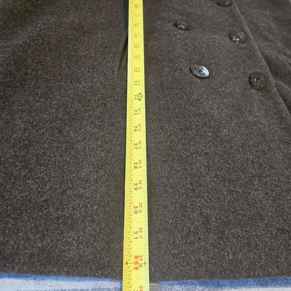 Jessica London Womens Wool Double breasted Dark Grey Coat Size 20 Pockets Winter - Picture 4 of 10